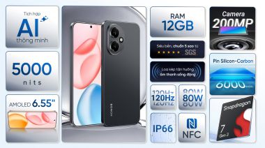 Điện thoại HONOR 400 5G 12GB/256GB Đen